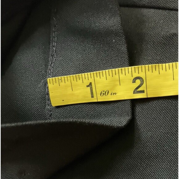 H&M Dress Pants Straight Skinny Ankle Flat Black 8 Waist 31-32.5" - Picture 11 of 16